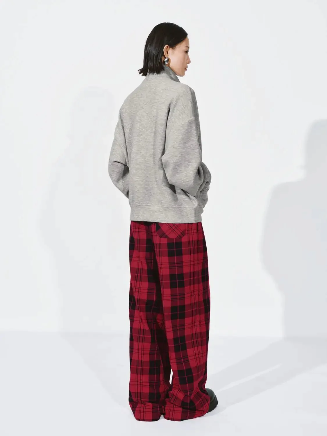 Mock Neck Seamed Jackets