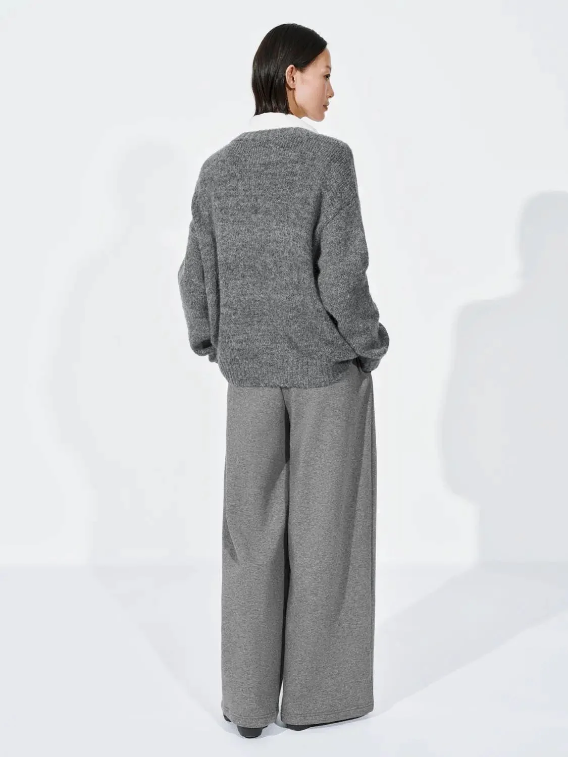 Bow Detail Long Sleeve Knitted T-Shirts