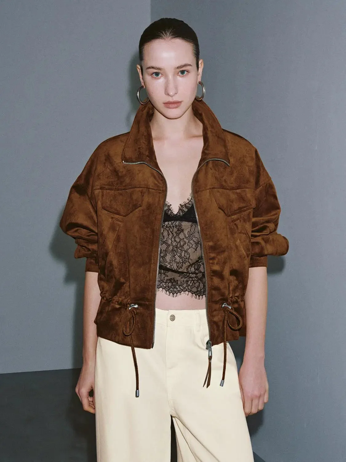 23532-patch-pocket-drawstring-bomber-jackets-1.webp Patch Pocket Drawstring Bomber Jackets