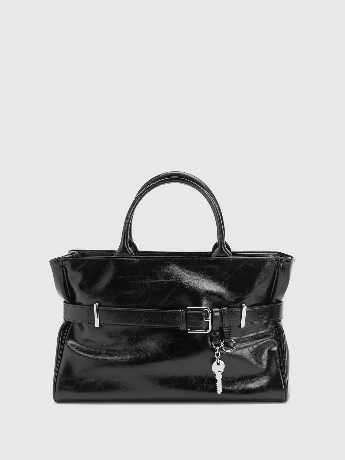 23537-faux-leather-belt-detail-handle-shoulder-bags-1.webp Faux Leather Belt Detail Handle Shoulder Bags