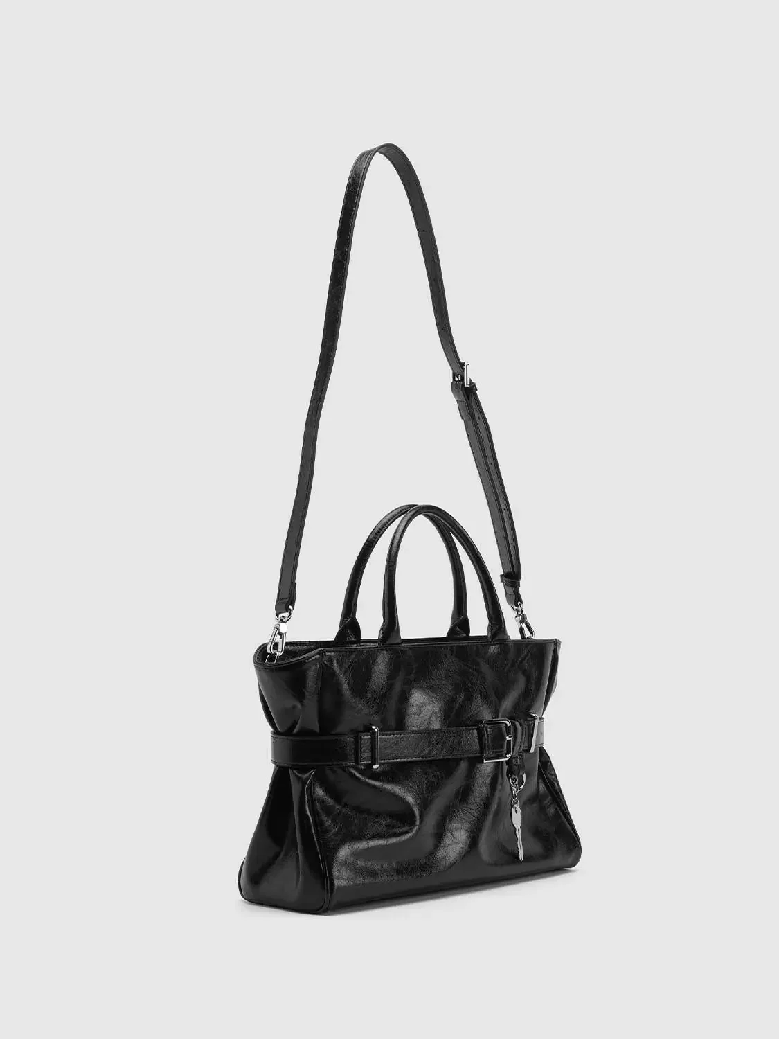23537-faux-leather-belt-detail-handle-shoulder-bags-3.webp Faux Leather Belt Detail Handle Shoulder Bags