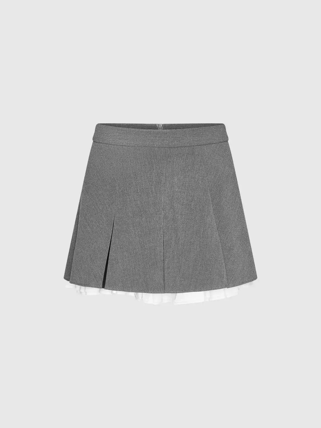 23538-pleated-a-line-two-layer-hem-lined-mini-skirt-2.webp Pleated A-Line Two-Layer Hem Lined Mini Skirt