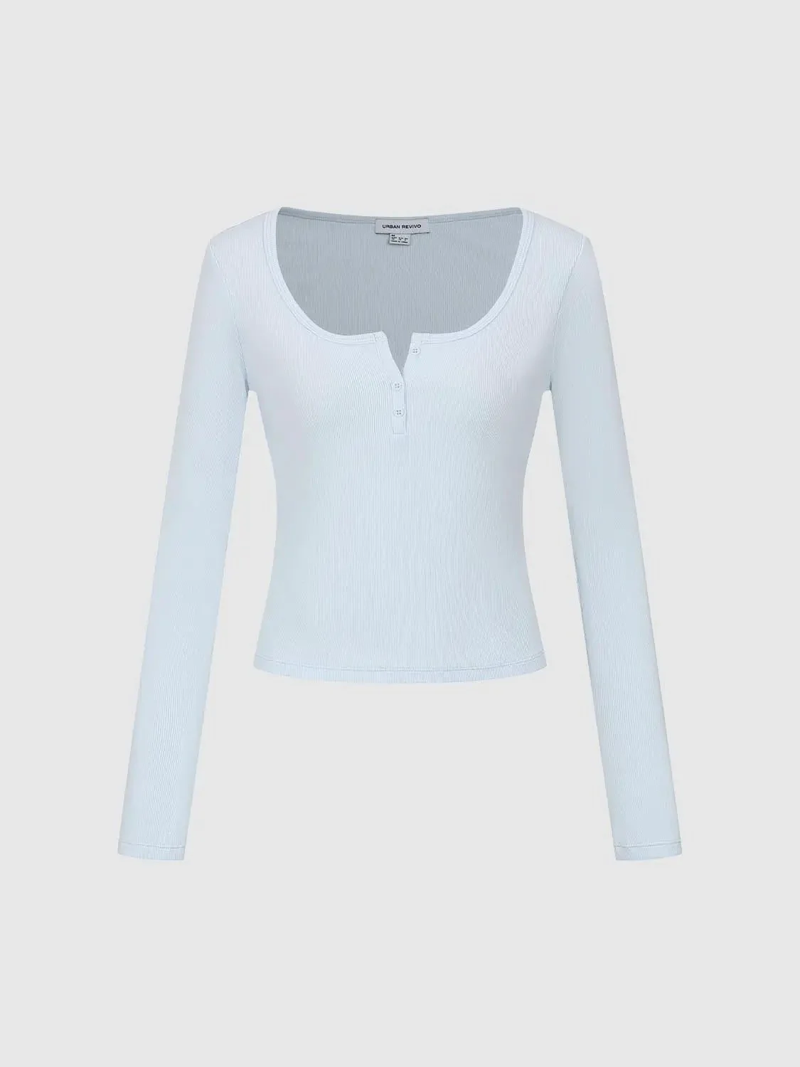 23596-cropped-cotton-top-with-square-neck-front-button-t-shirts-3.webp Cropped Cotton Top With Square Neck Front Button T Shirts