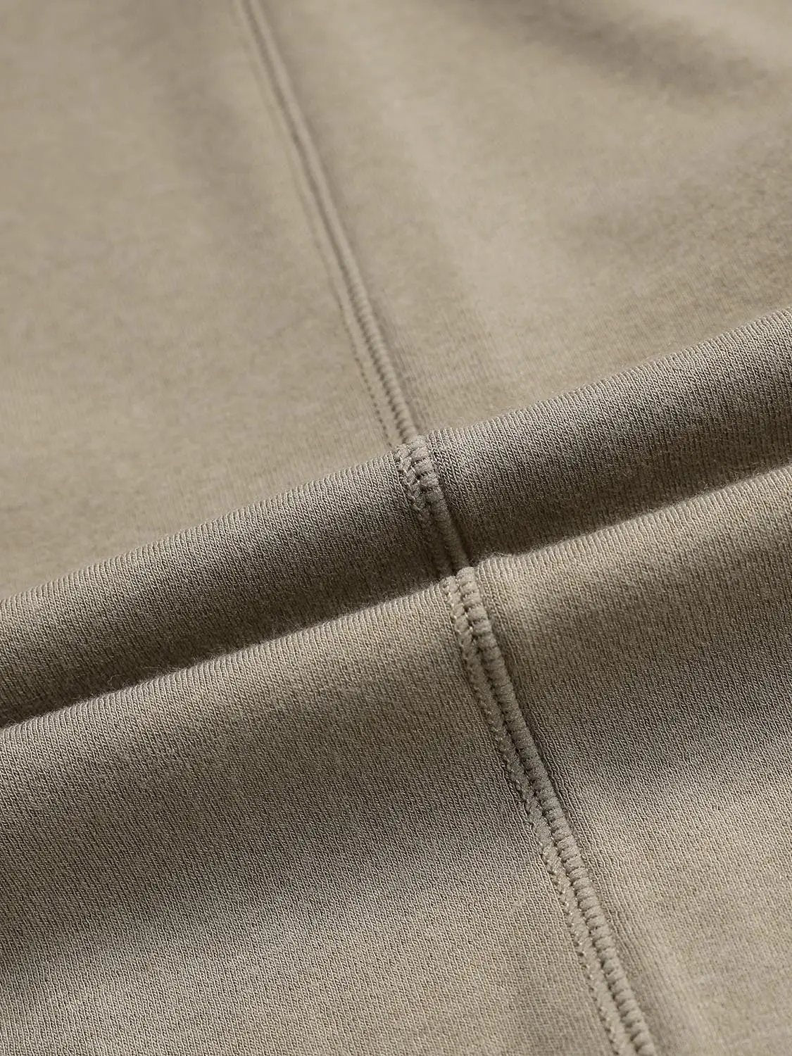 Viscose Cotton Wool Blend Hooded Cropped Half Zip T-Shirts