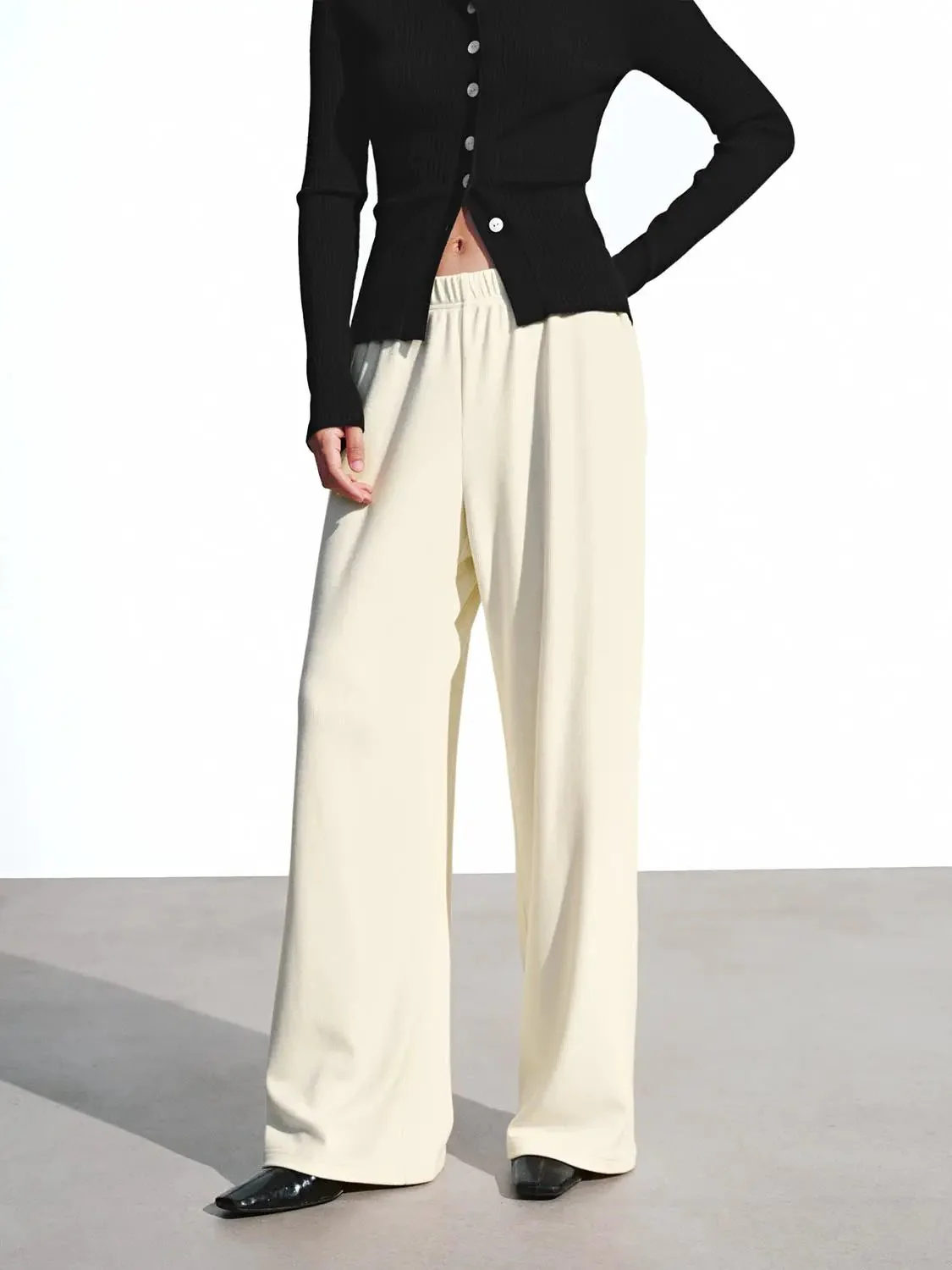 Pull On Wide Leg Pants