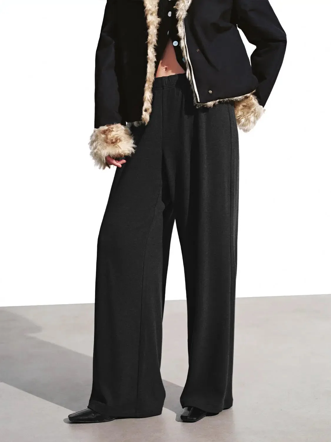 Pull On Wide Leg Pants