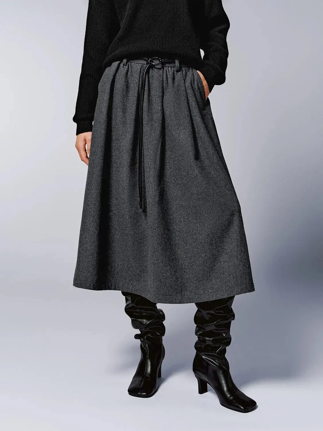 23688-wool-blend-belted-pleated-a-line-midi-skirts-1.webp Wool Blend Belted Pleated A-Line Midi Skirts