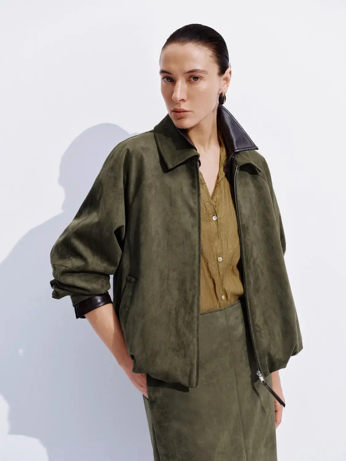 Balloon Hem Bomber Jackets
