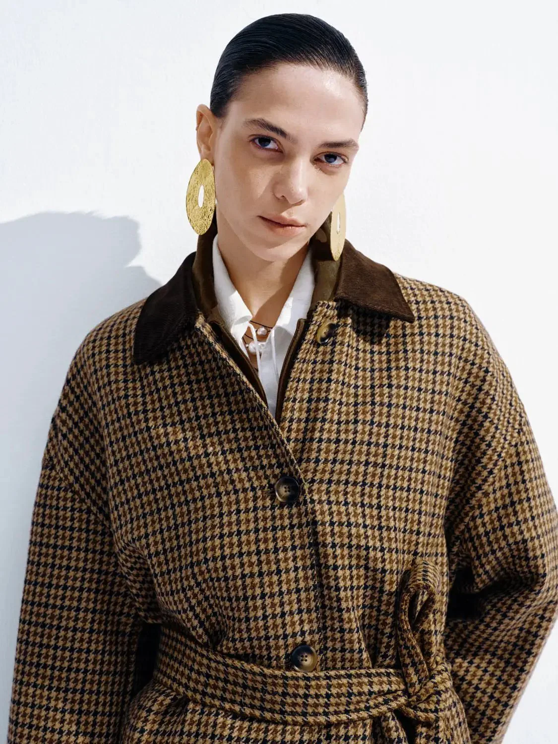 23720-contrast-collar-belted-check-coats-3.webp Contrast Collar Belted Check Coats