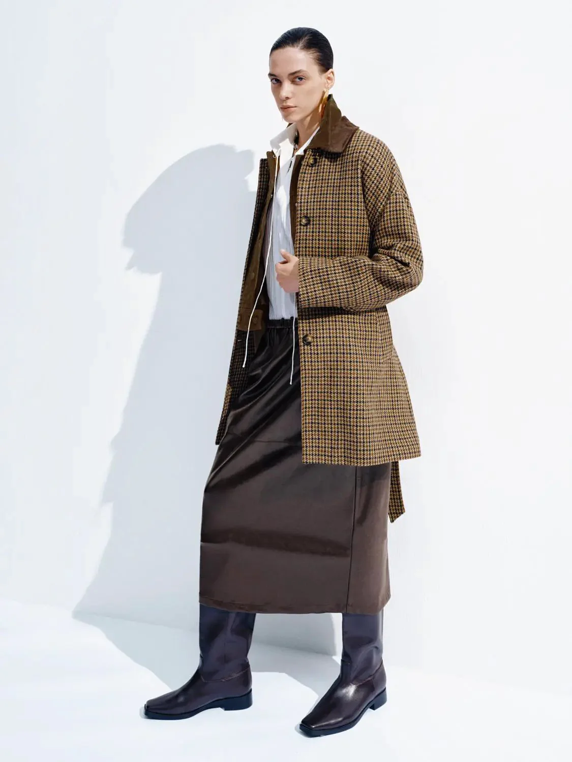 23720-contrast-collar-belted-check-coats-5.webp Contrast Collar Belted Check Coats