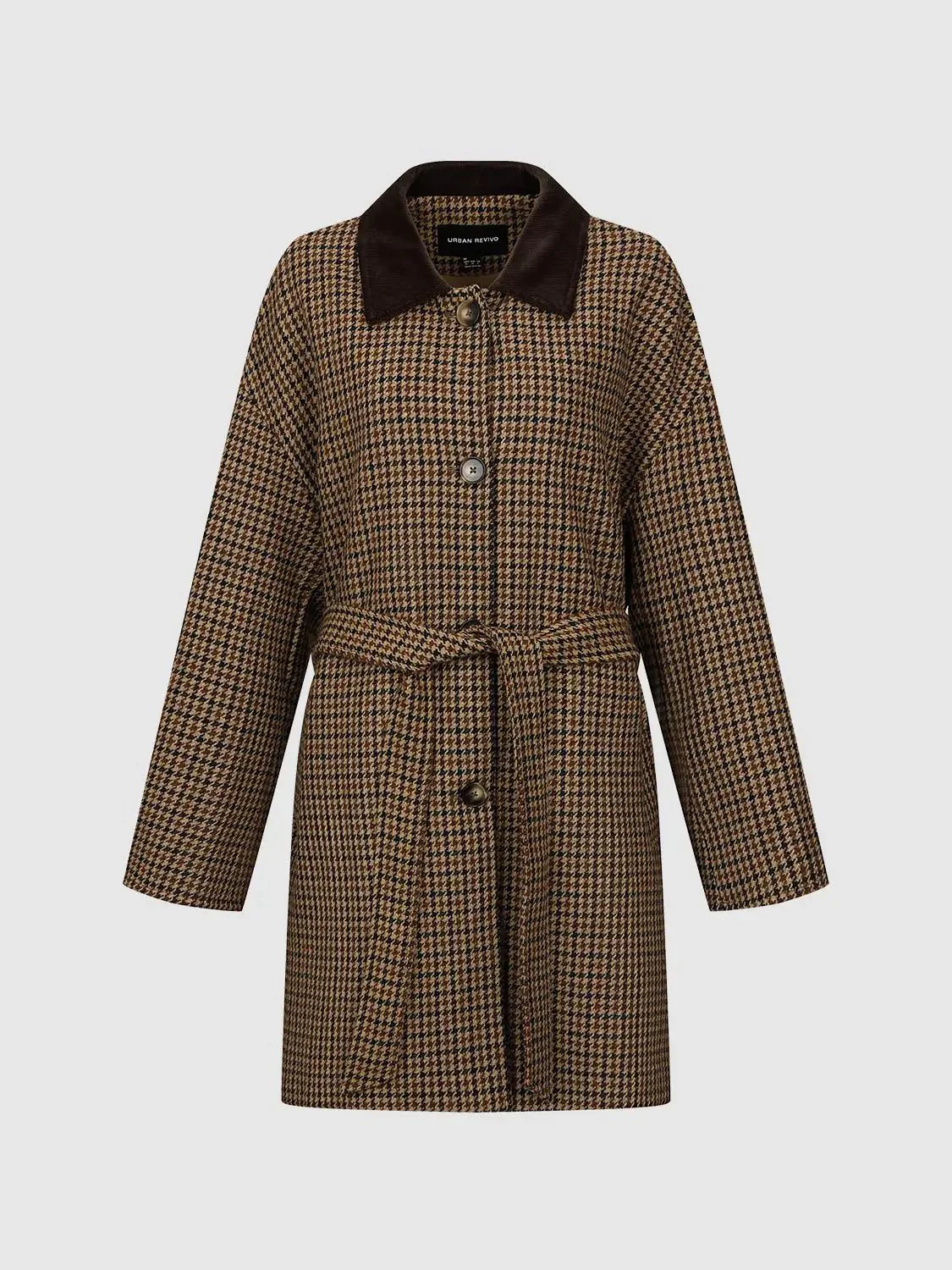 23720-contrast-collar-belted-check-coats-7.webp Contrast Collar Belted Check Coats