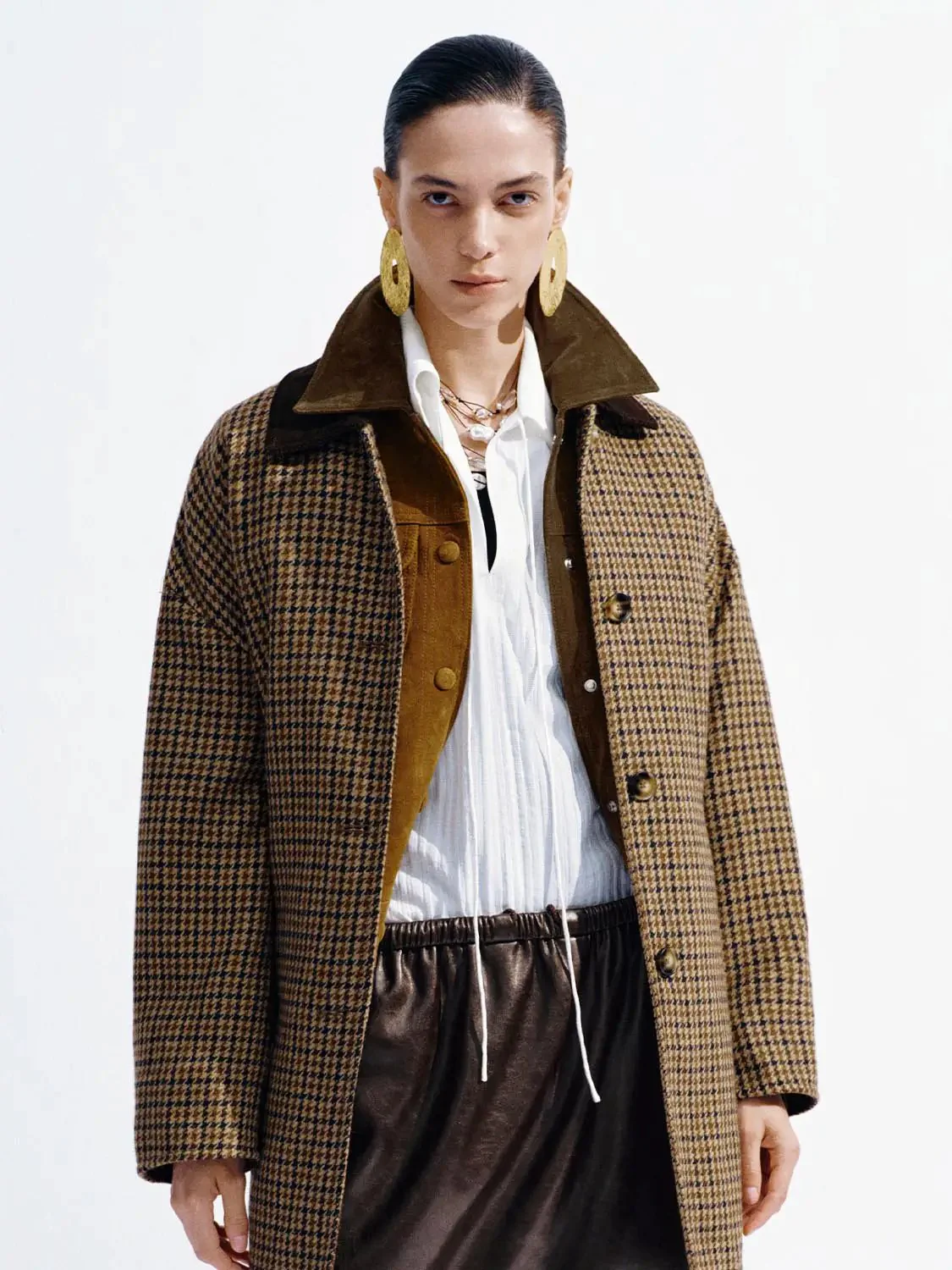 23720-contrast-collar-belted-check-coats-9.webp Contrast Collar Belted Check Coats