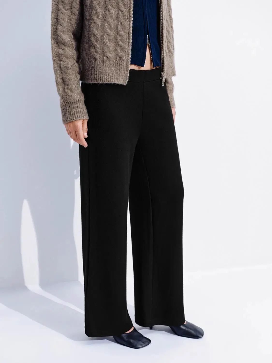 Pull On Wide Leg Pants