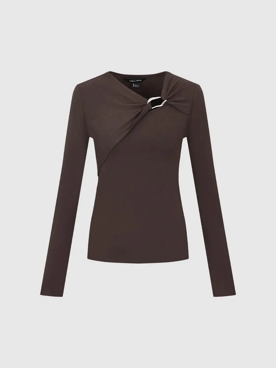 23808-knot-front-long-sleeve-stretch-knit-t-shirts-7.webp Knot Front Long Sleeve Stretch Knit T Shirts