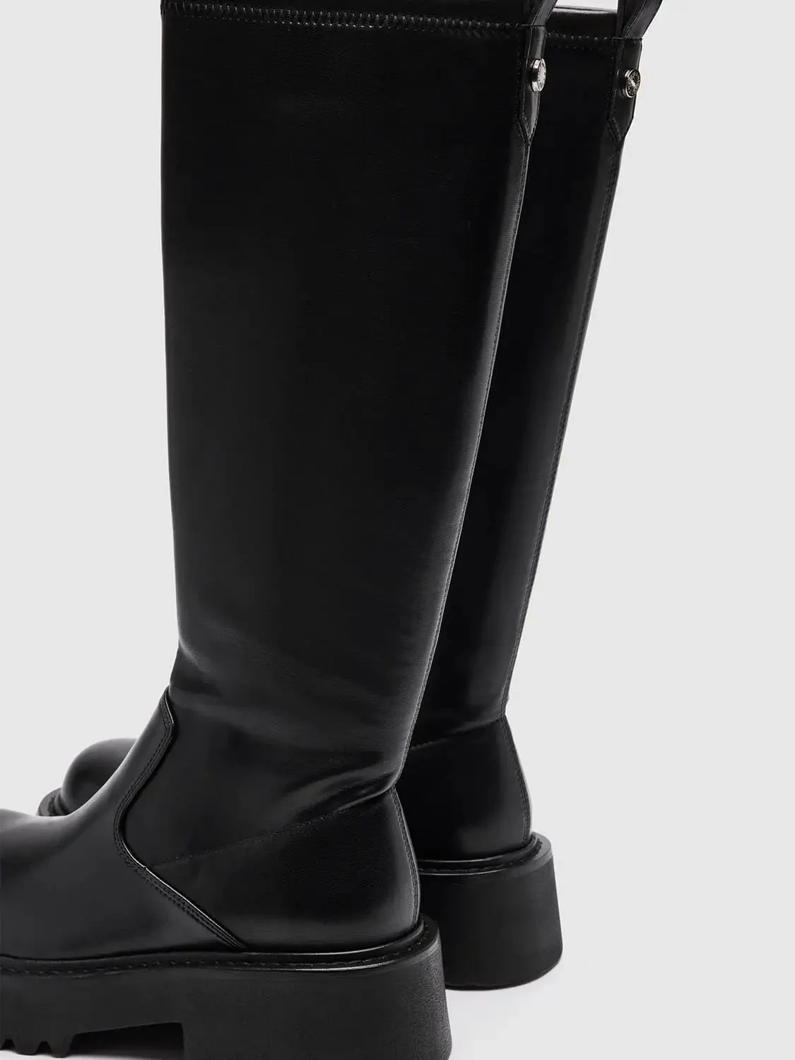 Chunky Heel Knee Boots