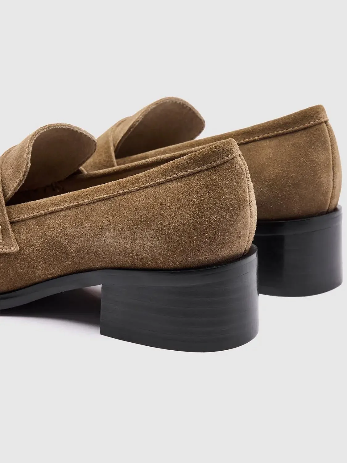 Chunky Mid Heeled Loafers