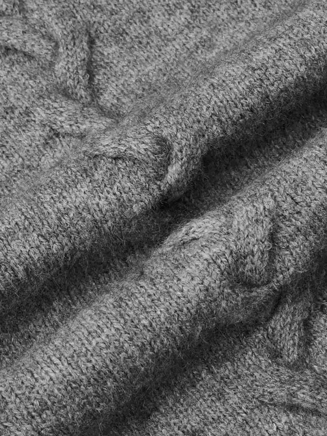 Off Shoulder Cable Knit T-Shirts