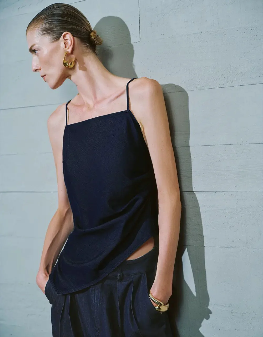 2386-lyocell-blend-cami-top-with-asymmetric-draping-cami-top-3.webp Lyocell Blend Cami Top With Asymmetric Draping Cami Top