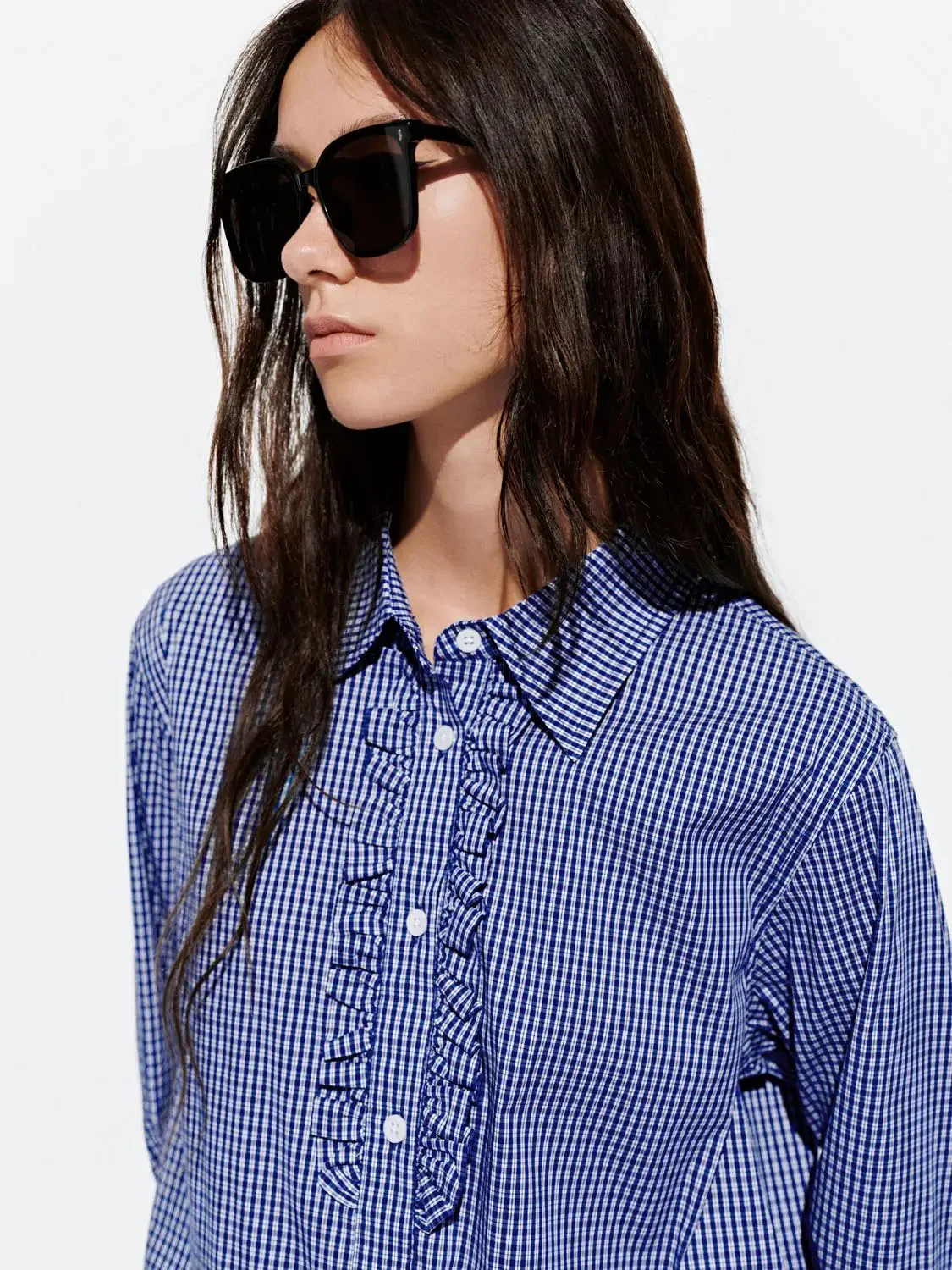 23917-check-ruffle-hem-shirts-3.webp Check Ruffle Hem Shirts