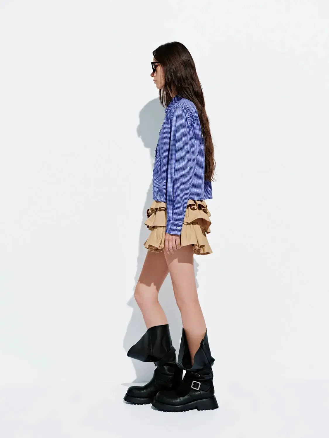 23917-check-ruffle-hem-shirts-4.webp Check Ruffle Hem Shirts