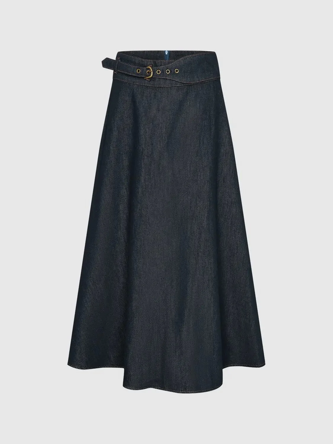 2392-cotton-denim-maxi-belted-flared-everyday-skirt-2.webp Cotton Denim Maxi Belted Flared Everyday Skirt