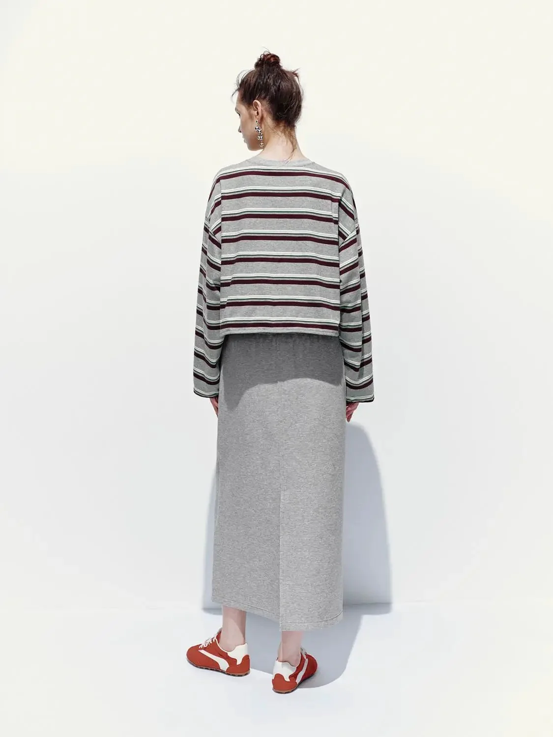 Pull On Straight Midi Skirts