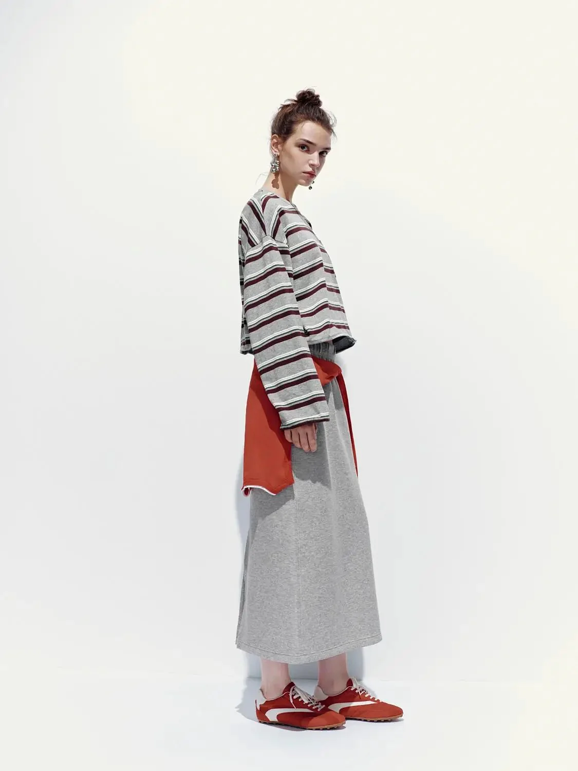 Pull On Straight Midi Skirts