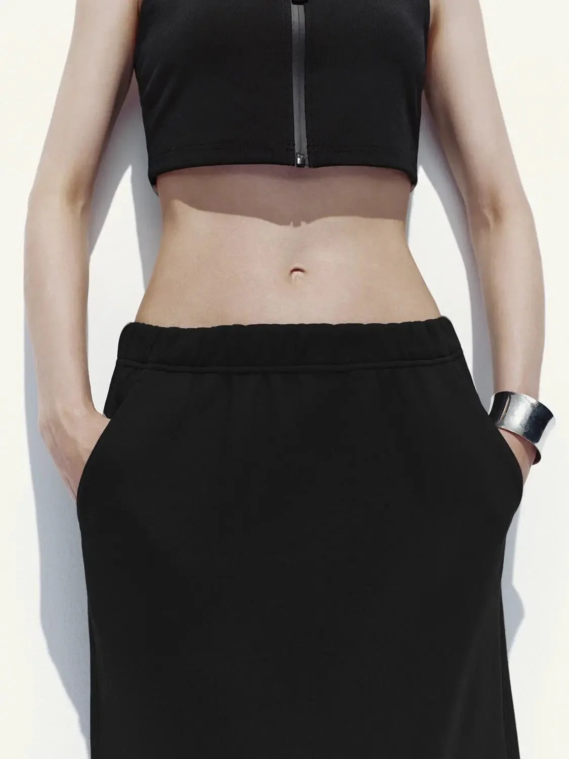 Pull On Straight Midi Skirts