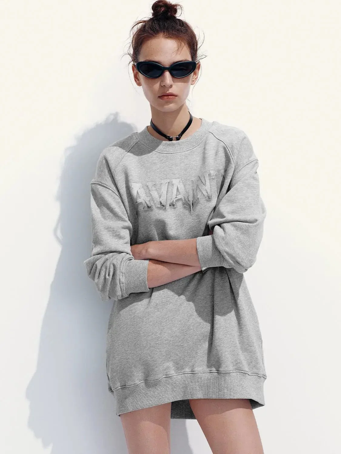 24015-cotton-oversized-sweatshirt-dress-with-relaxed-fit-9.webp Cotton Oversized Sweatshirt Dress With Relaxed Fit