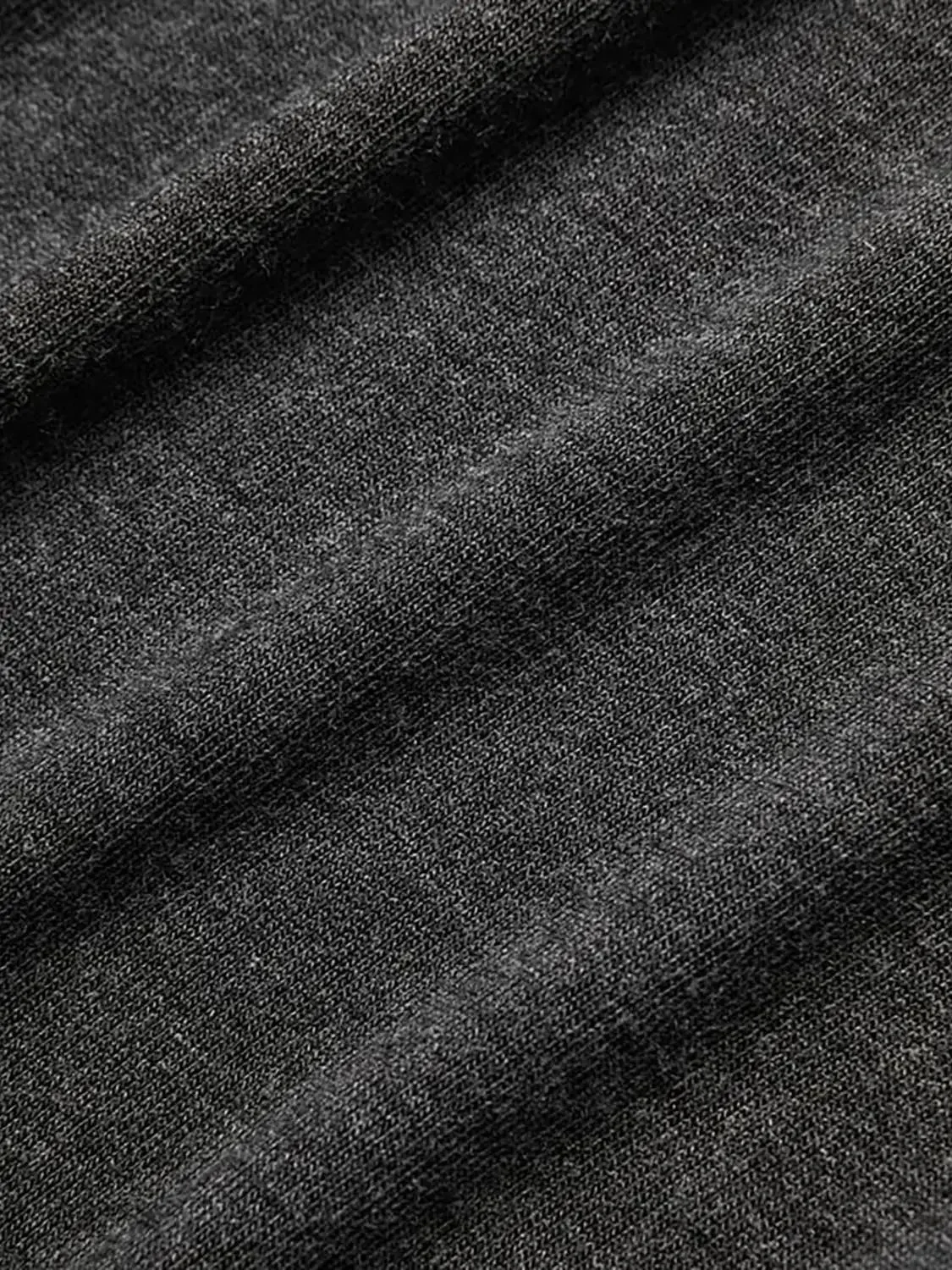 Cashmere Wool Blend Relaxed Knit Long Sleeve T Shirts