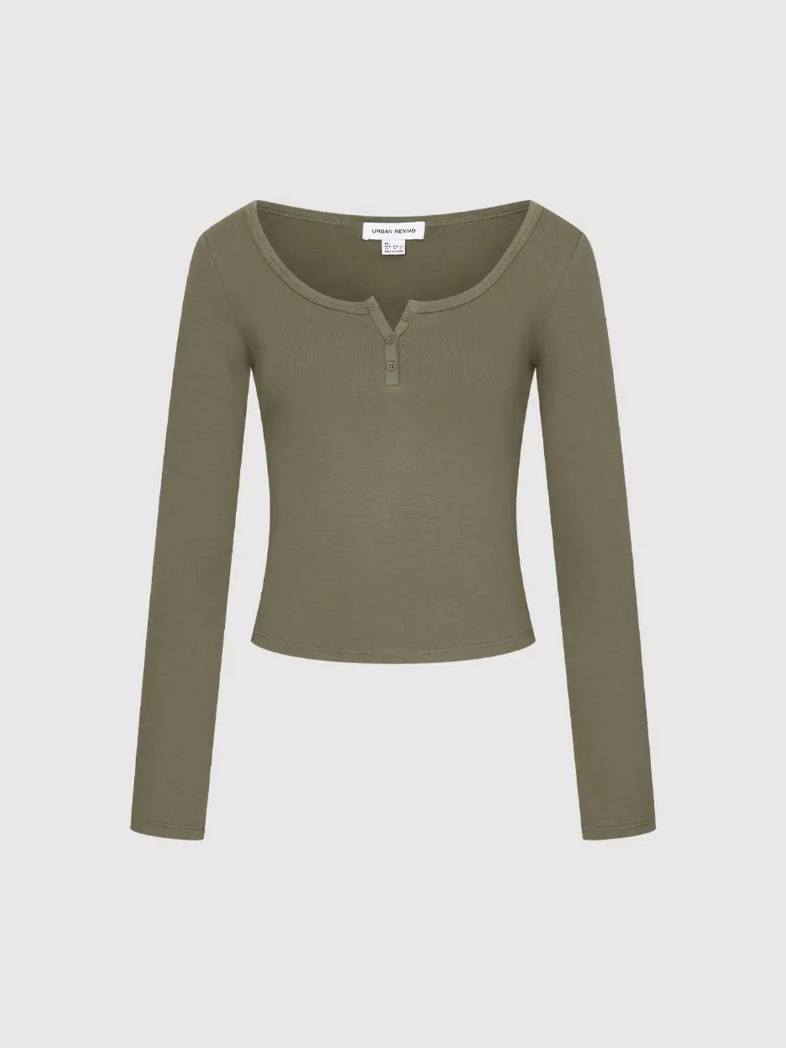 24078-cotton-blend-button-top-scoop-neck-t-shirt-15.webp Cotton Blend Button Top Scoop Neck T Shirt