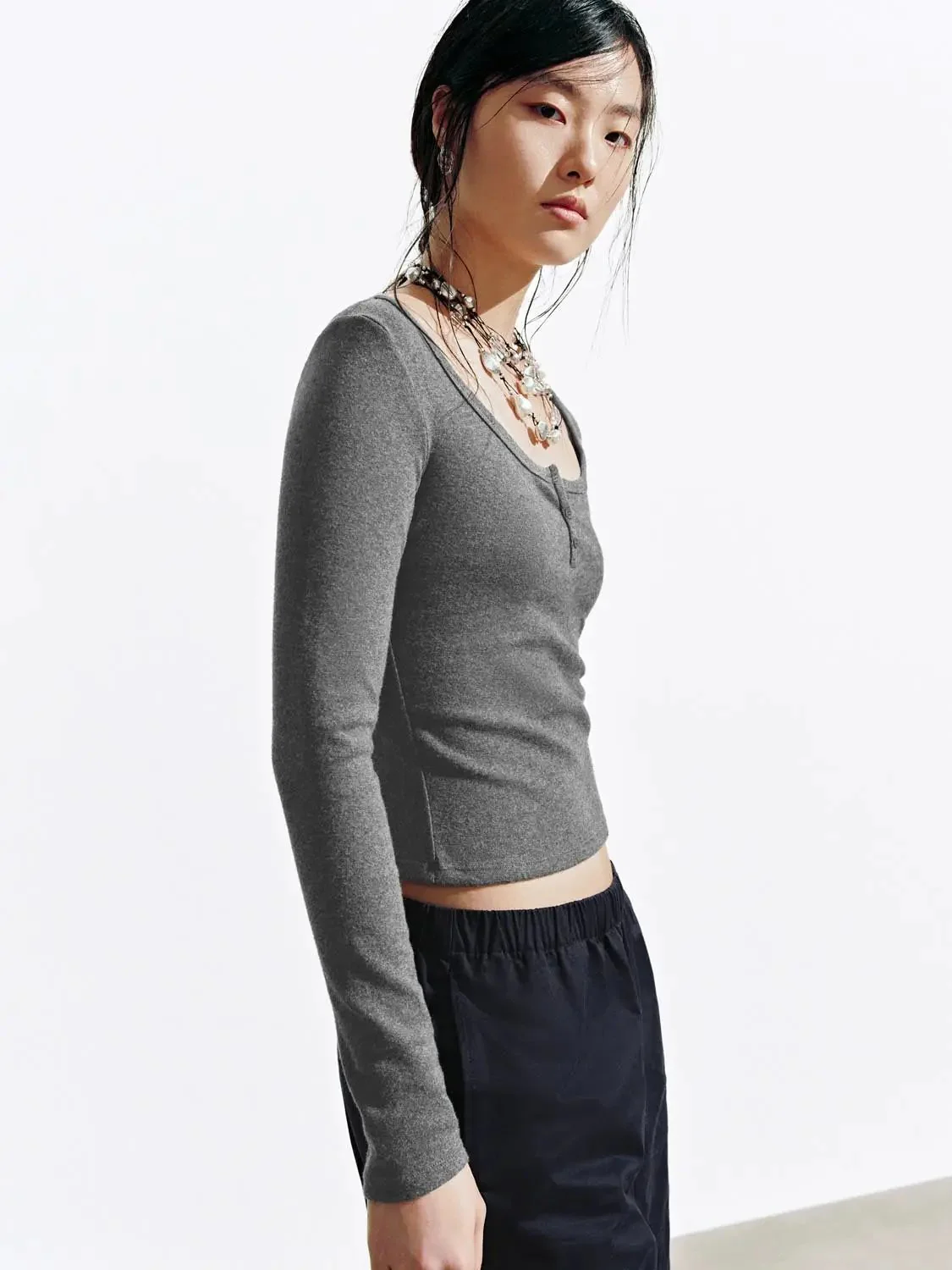 24078-cotton-blend-button-top-scoop-neck-t-shirt-26.webp Cotton Blend Button Top Scoop Neck T Shirt