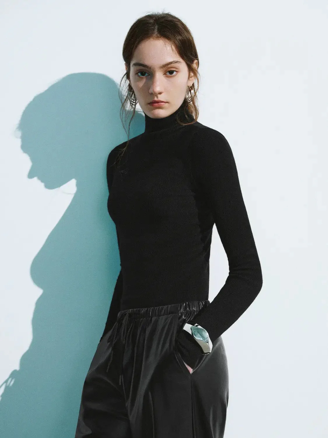 24150-turtle-neck-skinny-knitted-t-shirt-3.webp Turtle Neck Skinny Knitted T-Shirt