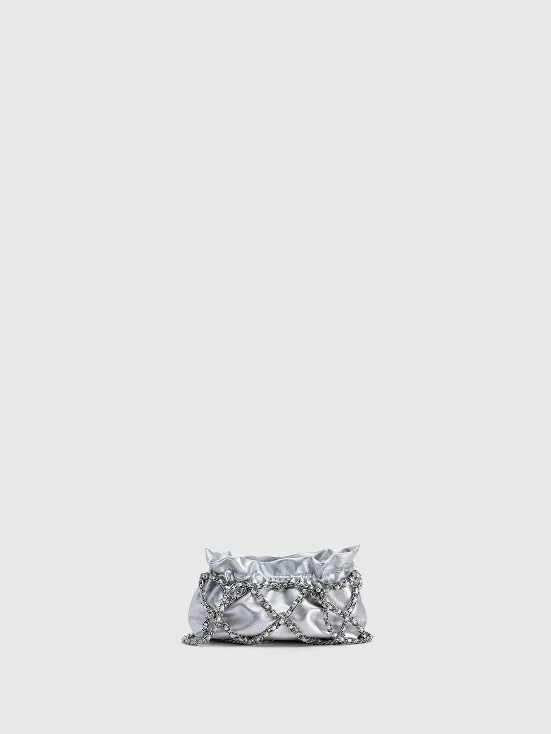 Chain Ruched Shoulder Bag