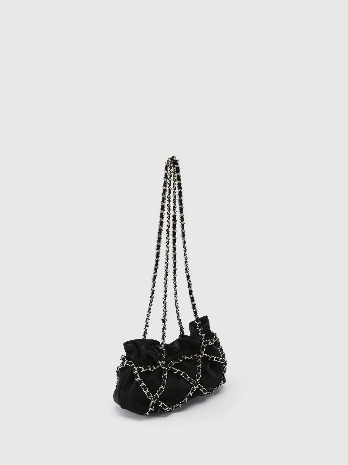 Chain Ruched Shoulder Bag