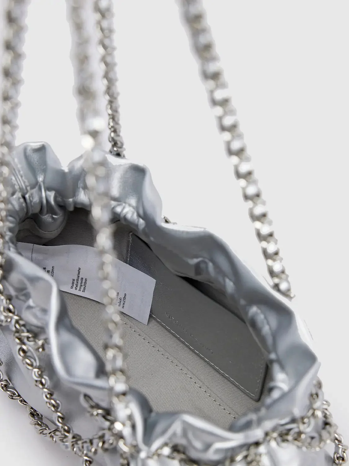 Chain Ruched Shoulder Bag