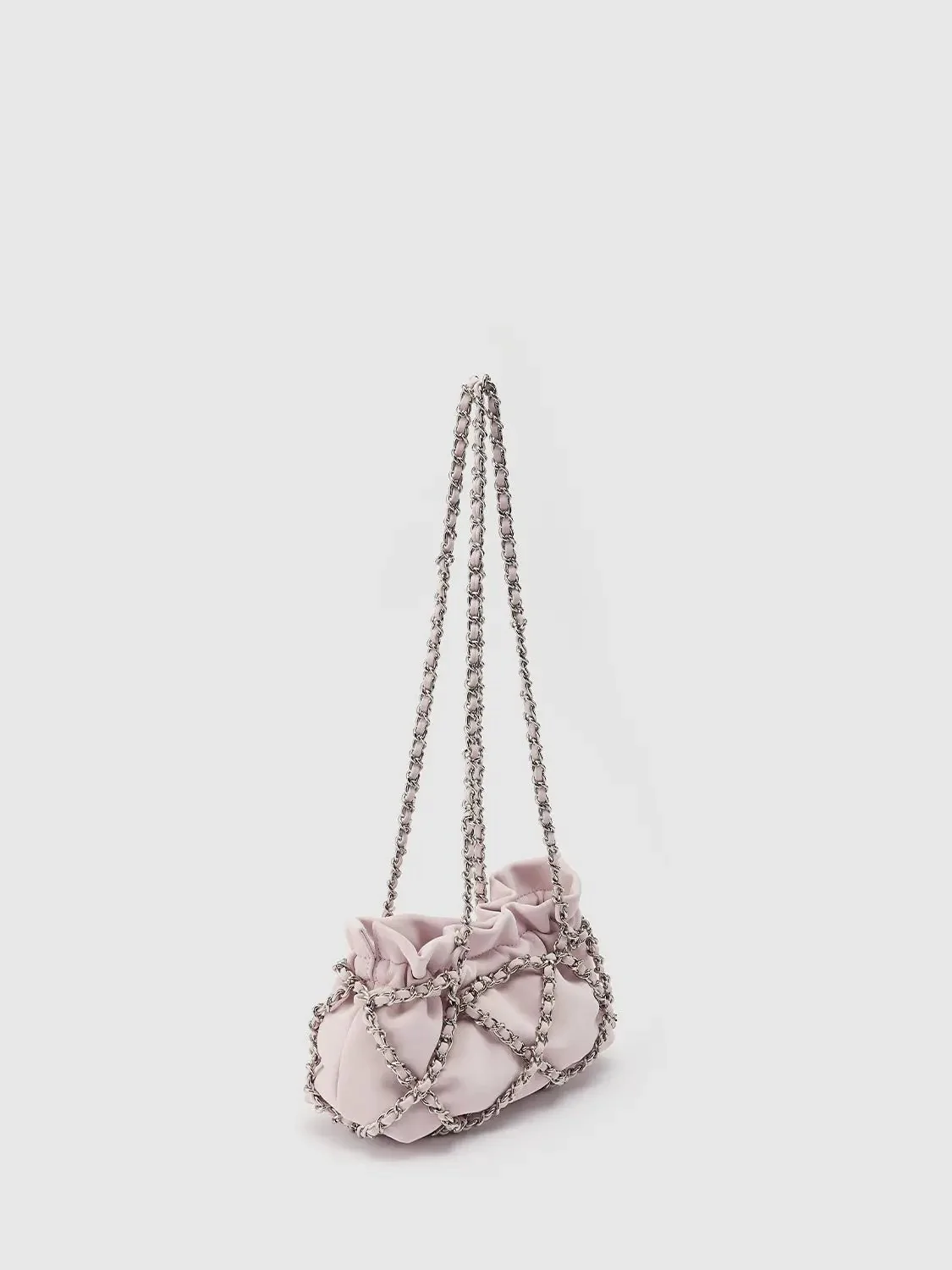 Chain Ruched Shoulder Bag
