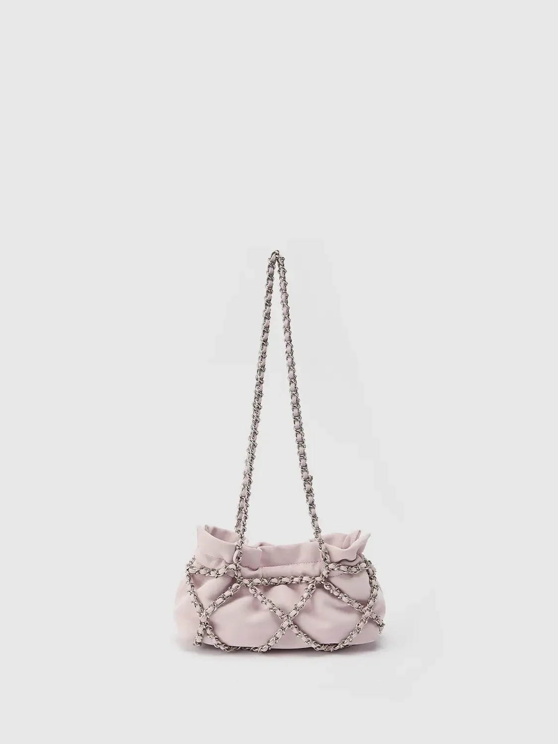 Chain Ruched Shoulder Bag
