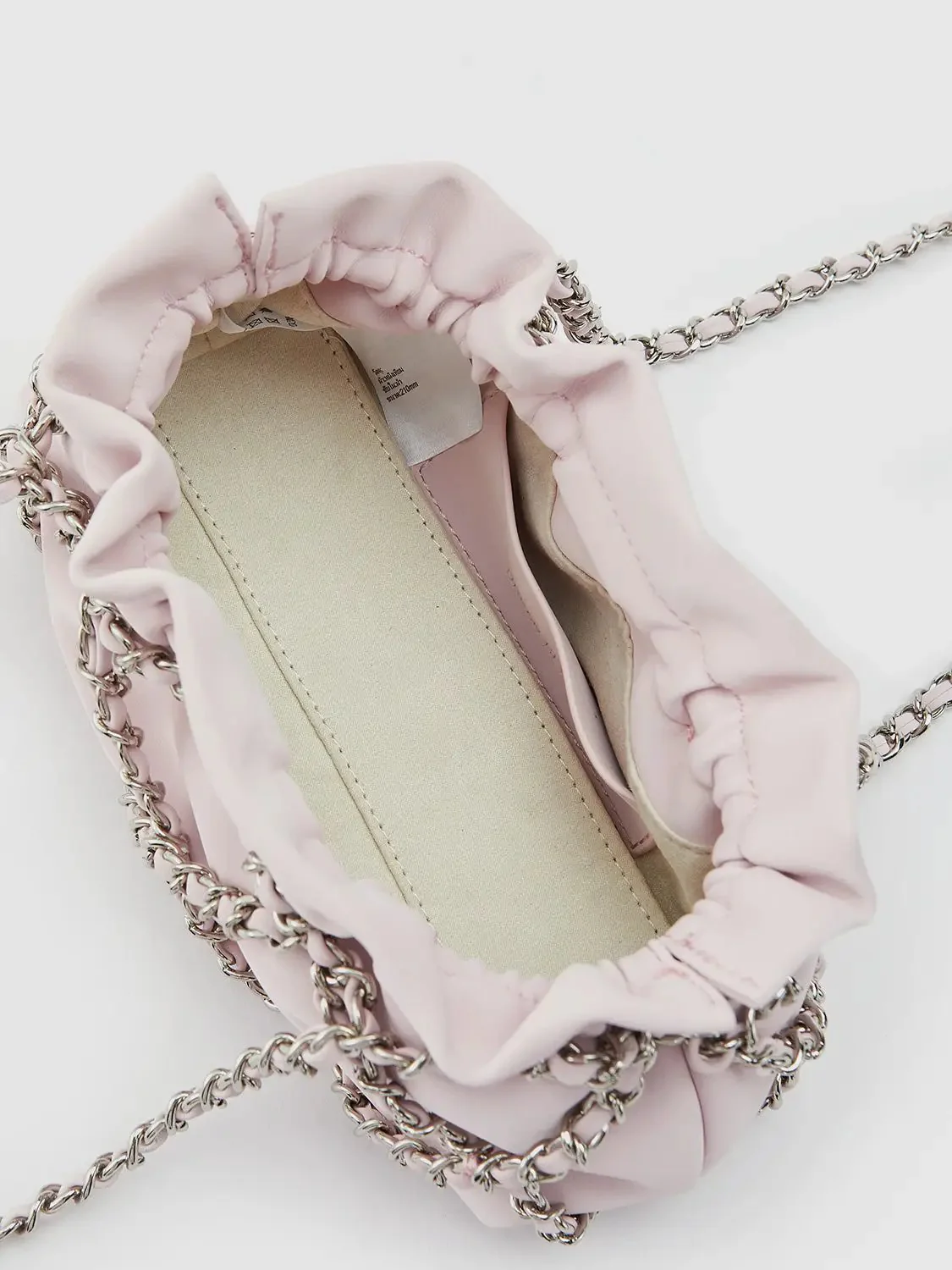Chain Ruched Shoulder Bag