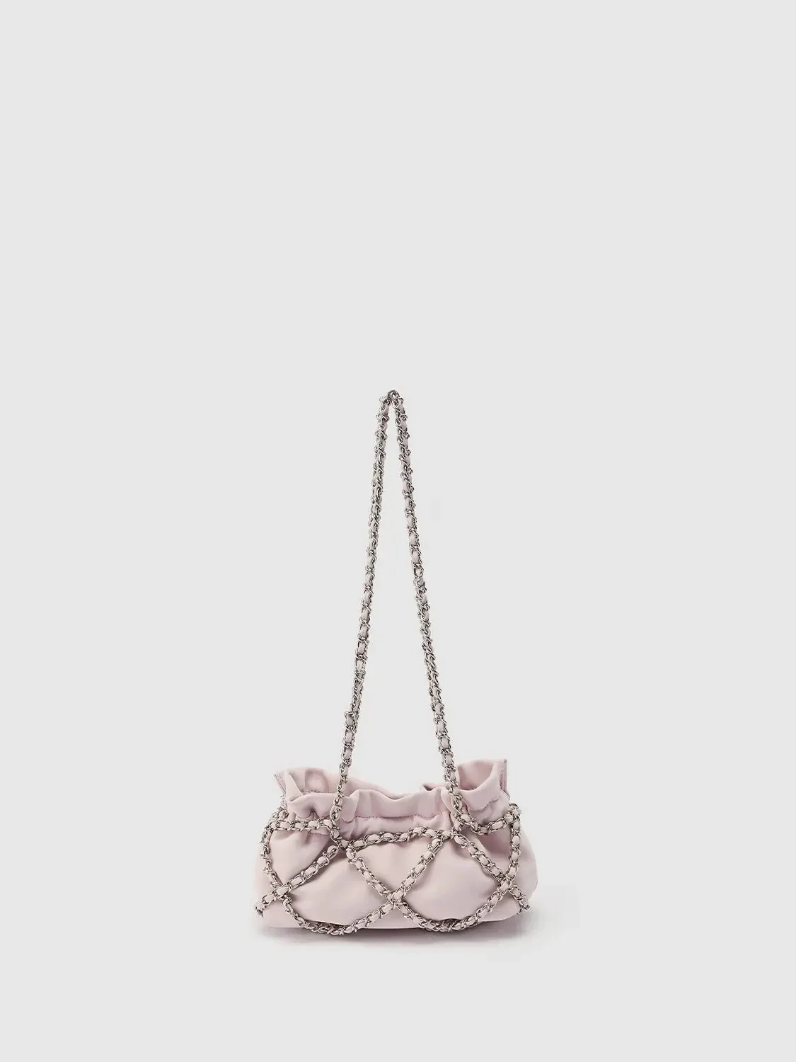 Chain Ruched Shoulder Bag