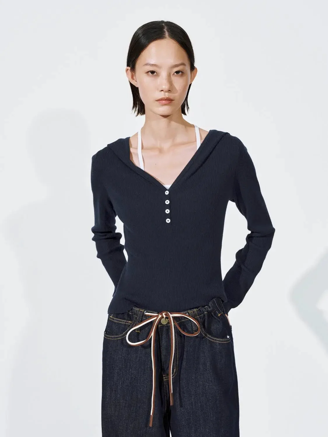 24251-women-s-2in1-hooded-henley-ribbed-knit-top-1.webp Women's 2In1 Hooded Henley Ribbed Knit Top