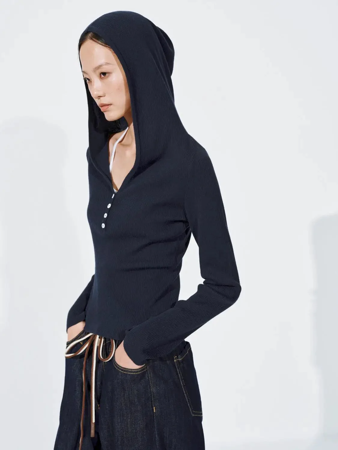 24251-women-s-2in1-hooded-henley-ribbed-knit-top-2.webp Women's 2In1 Hooded Henley Ribbed Knit Top