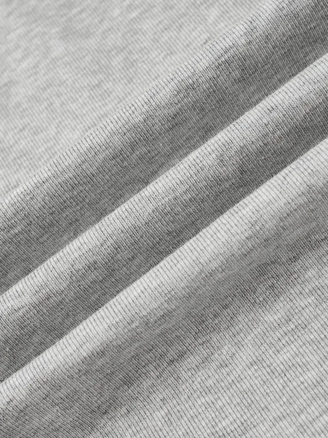 Heather Gray Printed Strappy Cotton Blend Tank Tops
