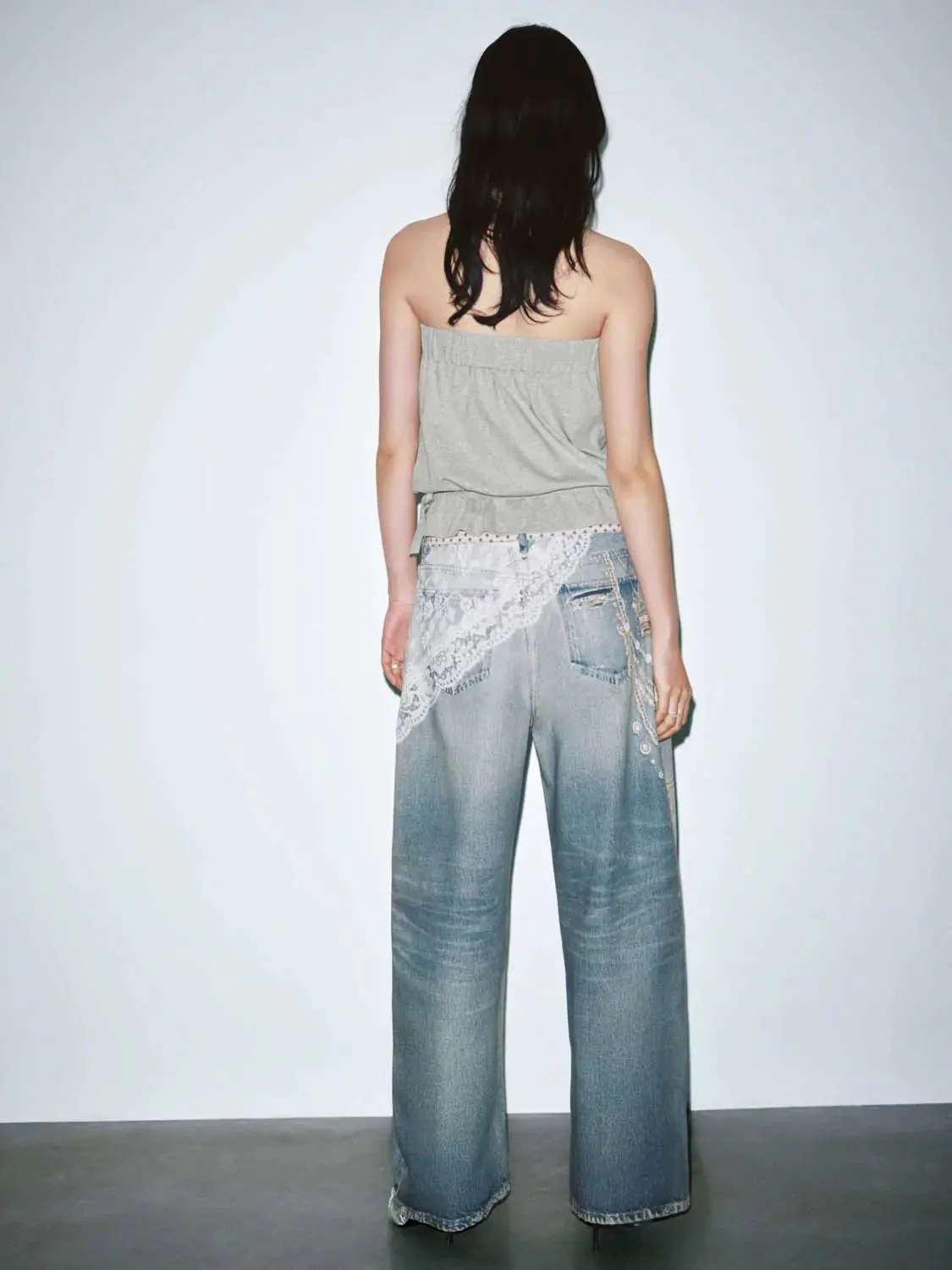 Soft Everyday Cotton Ruffle Trim Bandeau
