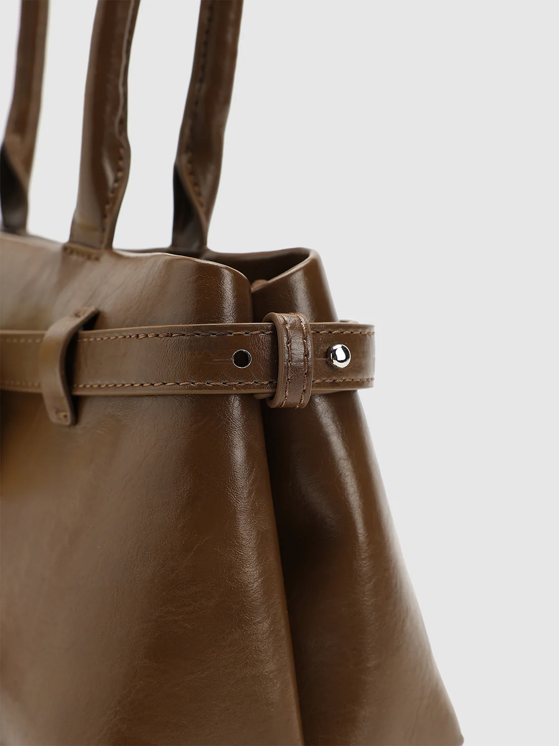 Charm Detail Handle Shoulder Bowling Bags