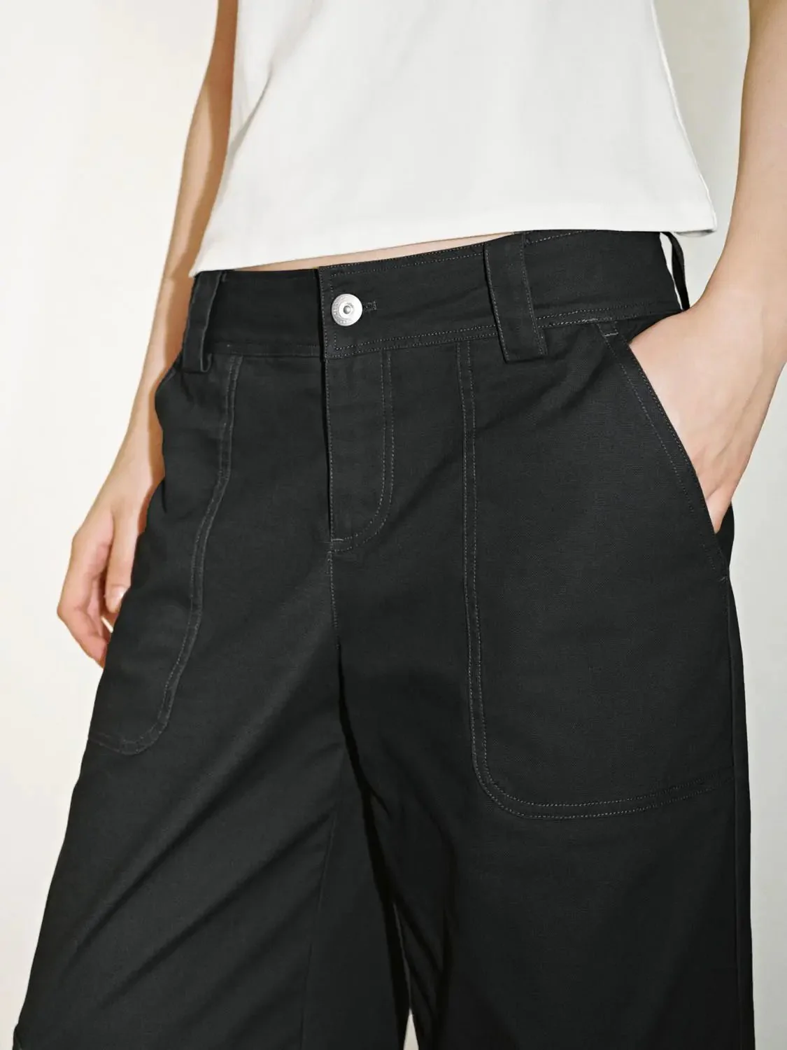 24342-flap-pocket-wide-leg-cargo-pants-4.webp Flap Pocket Wide Leg Cargo Pants