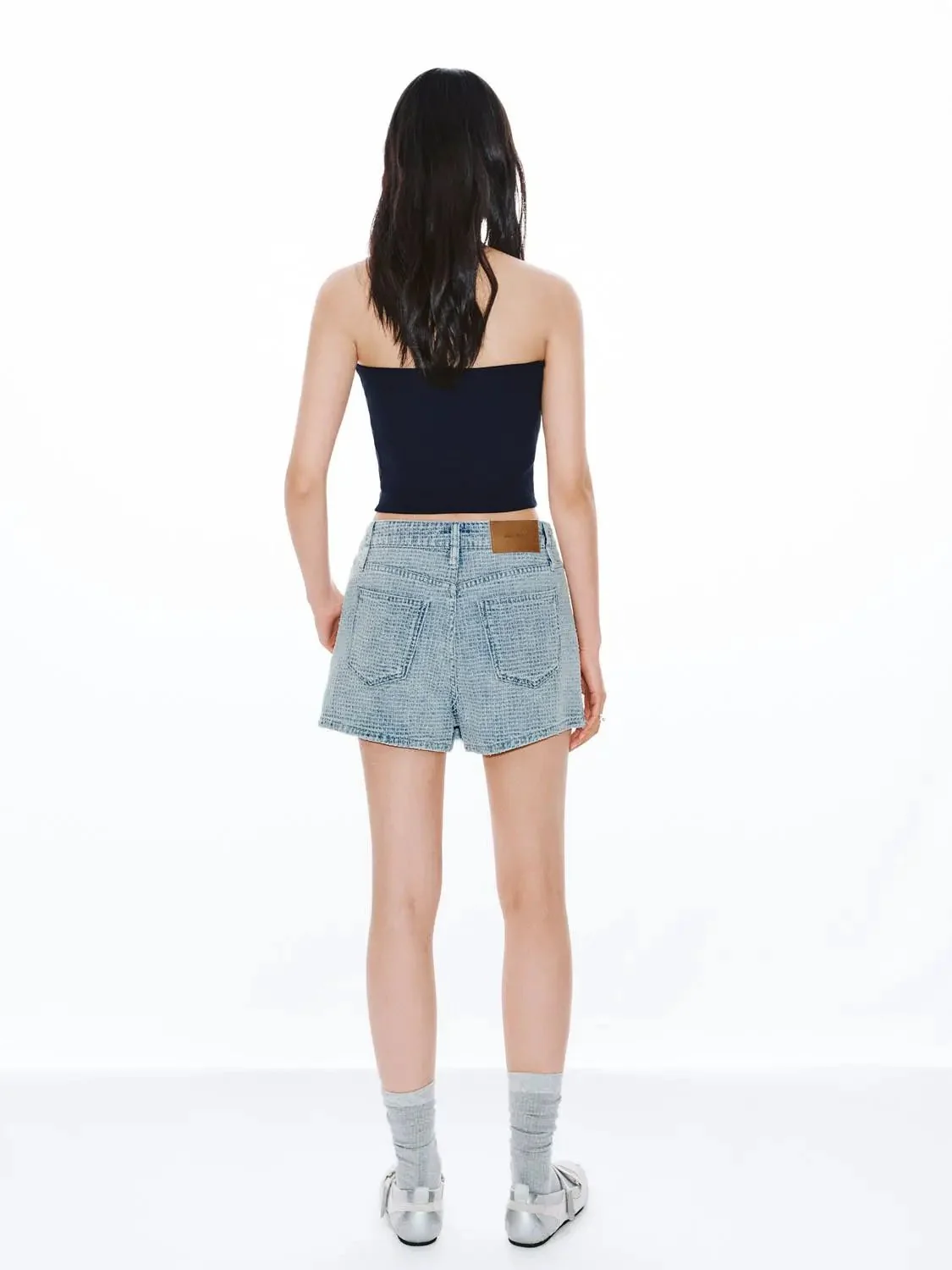 Viscose Cotton Blend Embroidered Halter Neck Tank Tops