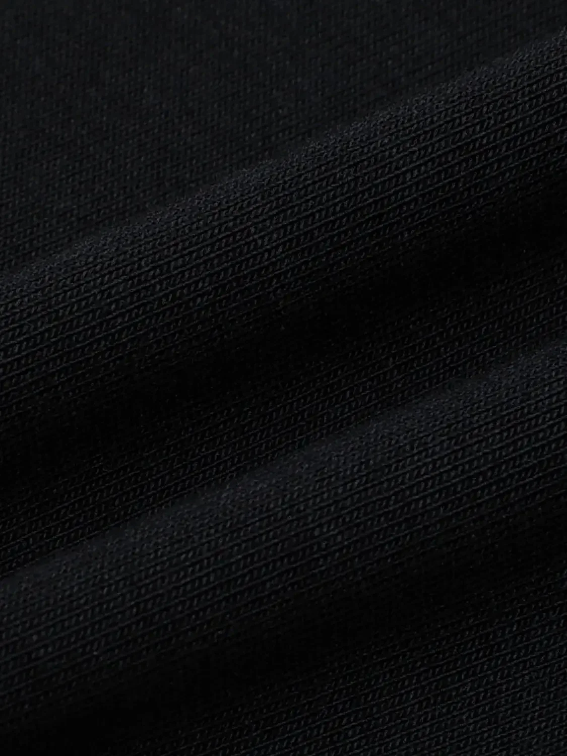 Scoop Neck Cotton Lyocell Contrast Trim Tee