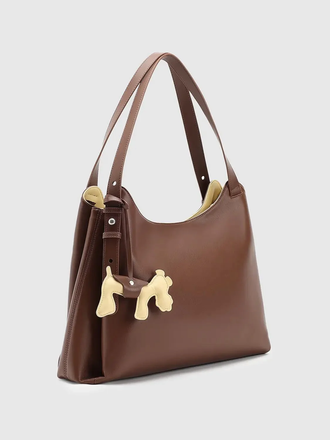 Faux Leather Oversized Shoulder Bags