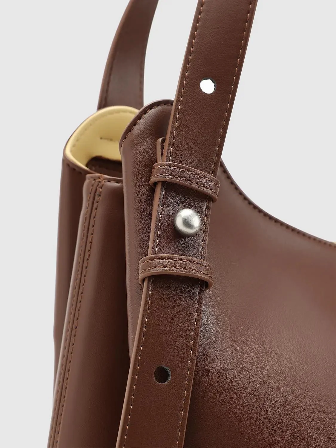 Faux Leather Oversized Shoulder Bags